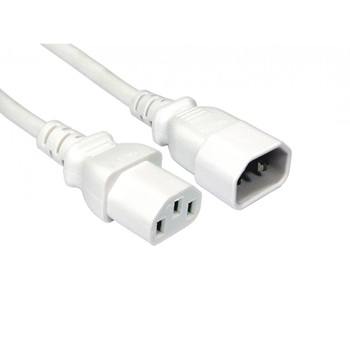 CMS Cables 5m C14 to C13 Power Extension Cable - White RB-315-WH