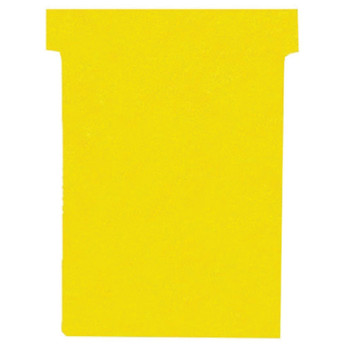 Nobo T-Card Size 3 80 x 120mm Yellow Pack of 100 2003004 NB38915