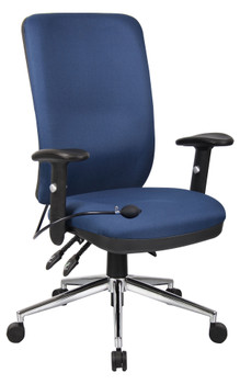 Chiro High Back Chair With Arms Blue OP000007 OP000007