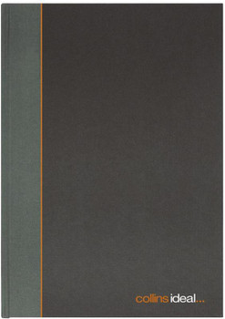 Collins Ideal Manuscript Book Casebound A5 Single Cash 192 Pages Black 461 810062