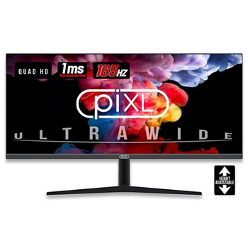 Pixl CM34G3 34 " Ultrawide Gaming Monitor Widescreen Ips Led Panel Qhd 3440X1440 CM34G3