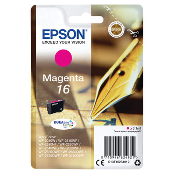 Epson 16 Magenta Inkjet Cartridge C13T16234012 EP62492