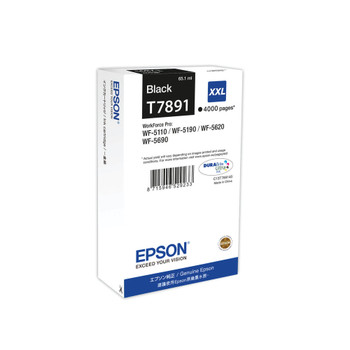 Epson T7891 Black Extra High Yield Inkjet Cartridge C13T789140 / T7891 EP52923