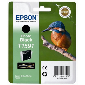 Epson T1592 Kingfisher Cyan Standard Capacity Ink Cartridge 17Ml - C13T15924010 C13T15924010