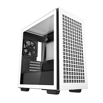 Deepcool Ch370 Wh Micro Atx Case With Tempered Glass Side Panel 2 X Usb 3.0 4 X R-CH370-WHNAM1-G-1