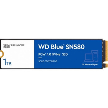 Wd Blue Sn580 WDS100T3B0E 1Tb Nvme M.2 Interface Pcie Gen4 2280 Read 4150Mb/S Wr WDS100T3B0E