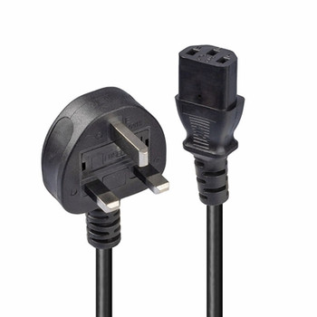 Lindy 30434 3M  3 Pin Plug To Iec C13 Mains Power Cable Black 10 Year Warranty 30434