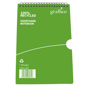 Graffico Recycled Shorthand Notebook 160 Pages 203x127mm 9100037 EN08034