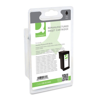 Q-Connect HP 350XL Remanufactured Black Inkjet Cartridge High Yield CB336EE OBCB336EE