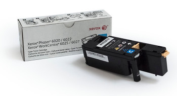 Xerox Cyan Standard Capacity Toner Cartridge 1K Pages for Wc6027 Wc6025 6022 602 106R02756