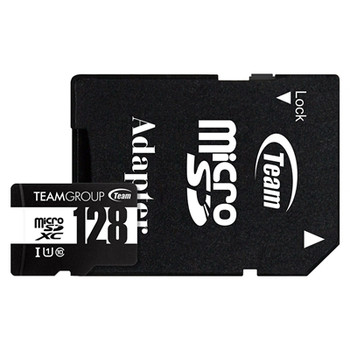 Team 128Gb Micro Sdxc Uhs-1 Class 10 Flash Card With Adapter TUSDX128GCL10U03