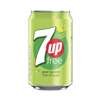 7-Up Lemon and Lime Carbonated Canned Soft Drink 330ml Pack of 24 402010 BRT00109