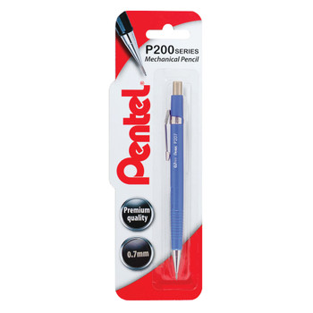 Pentel P200 Automatic Pencil Medium 0.7mm Blue Barrel XP207 PE02703