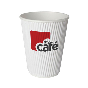 MyCafe 8oz Ripple Wall Hot Cups Pack of 500 HVRWPA08V MYC77612