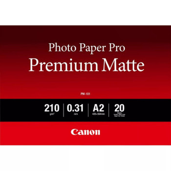 Canon Pm-101 A2 Matte White Photo Paper - 8657B017 8657B017