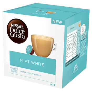 Nescafe Dolce Gusto Flat White Coffee 16 Capsules Pack 3 - 12367386 12367386