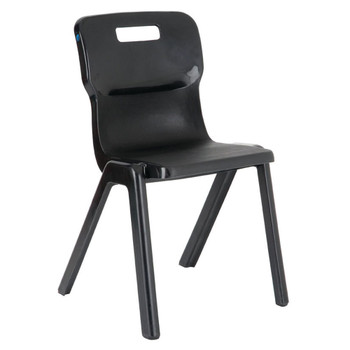 Titan One Piece Chair 460mm Charcoal Pack of 10 KF838721 KF838721