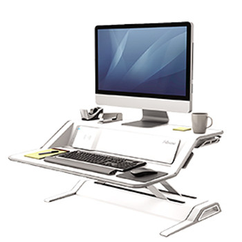 Fellowes 8081101 Lotus DX Sit-Stand Workstation - White 8081101