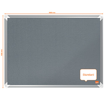 Nobo 1915194 Premium Plus Felt Notice Board 600x450mm 1915194