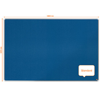 Nobo 1915192 Premium Plus Blue Felt Notice Board 1800x1200mm 1915192