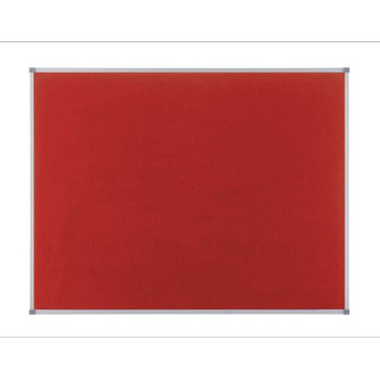 Nobo 1902260 Classic Red Felt Noticeboard 1200 x 900mm 1902260
