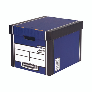 Bankers Box Premium Presto Tall Box Blue Pack of 5 7260618
