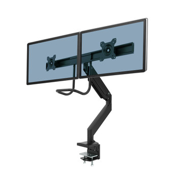 Fellowes 9909301 Eppa Dual Crossbar Monitor Arm - Black 9909301