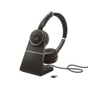 Jabra Evolve 75 SE UC Bluetooth wireless Stereo headset with Stand EVOLVE75SEUCBLUETOOTH