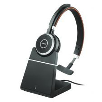 Jabra Evolve 65 SE MS Monaural USB-A Bluetooth Headset with Stand EVOLVE65SEMSMONOSTD