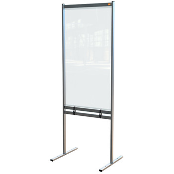 Nobo 1915558 Premium Plus Clear PVC Free Standing Protective Divider Screen 780x 1915558