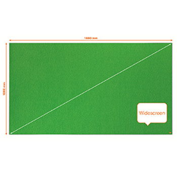 Nobo 1915428 Impression Pro 1880x1060mm Widescreen Green Felt Notice Board 1915428