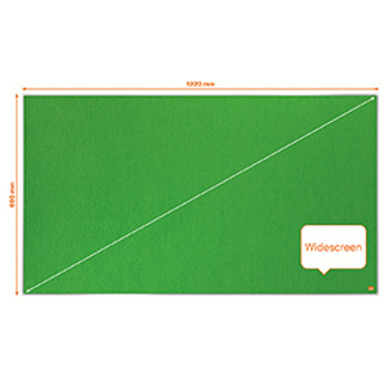Nobo 1915426 Impression Pro 1220x690mm Widescreen Green Felt Notice Board 1915426