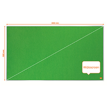 Nobo 1915425 Impression Pro 890x500mm Widescreen Green Felt Notice Board 1915425