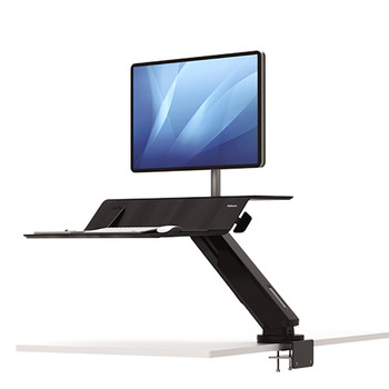 Fellowes 8081501 Lotus RT Single Sit-Stand Workstation Black 8081501