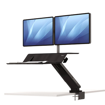 Fellowes 8081601 Lotus RT Dual Sit-Stand Workstation Black 8081601