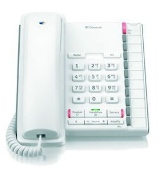 BT Converse 2200 Telephone White CONVERSE2200WHITE