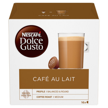 Nescafe Dolce Gusto Cafe Au Lait Coffee 16 Capsules Pack 3 12235939