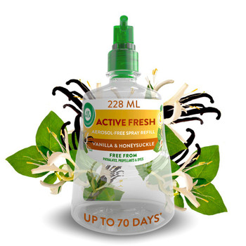 Air Wick Vanilla & Honeysuckle 24/7 Active Fresh Refill Lasts Up To 70 Days Air 3230099