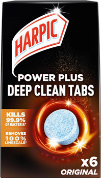 Harpic Power Plus Deep Clean Toilet Cleaner Tablets Original Pack 6 - 3249122 3249122