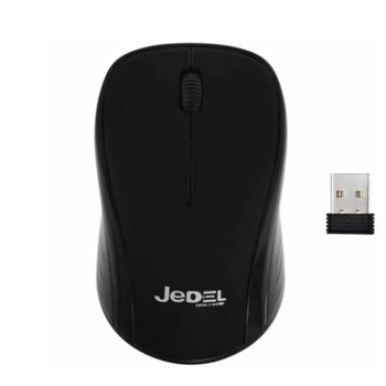 Jedel W920 Wireless Optical Mouse 1600 Dpi Nano Usb 3 Buttons Black W920-BLK