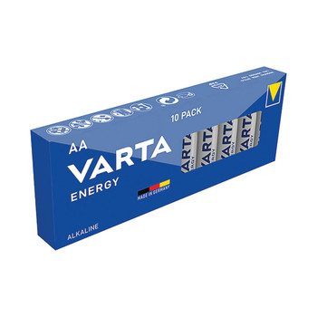 Varta Energy AA Batteries Pack of 10 4106229410 VR63502