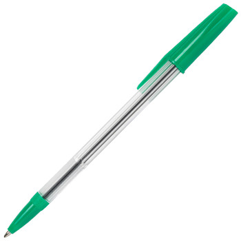 Valuex White Box Ballpoint Pen 1.0Mm Tip 0.7Mm Line Green Pack 50 0052504/NB