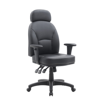 Nautilus Designs Avon High Back 24 Hour Triple Lever Bonded Leather Operator Off BCL/R373/BK