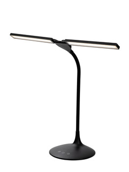 Alba Nomad Two Head Wireless Soft Touch Led Desk Lamp Black - LEDTWIN N LEDTWIN N