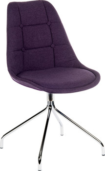 Breakout Upholstered Reception Chair Plum Pack 2 - 6930PLUM - 6930PLUM