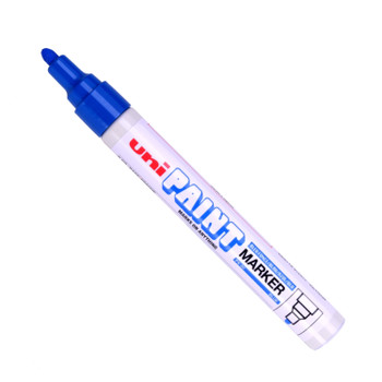 Uni Px-20 Paint Marker Medium Bullet Tip 1.8-2.2Mm Blue Pack 12 545558000