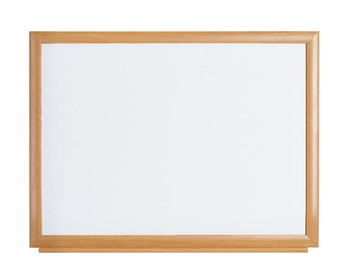 Bi-Office Earth-It Non Magnetic Melamine Whiteboard Oak Wood Frame 1200X900mm MB14002318