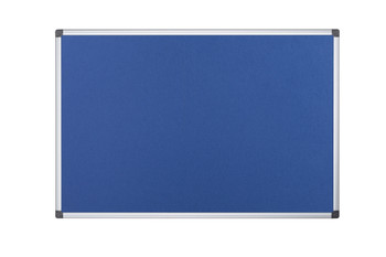 Bi-Office Maya Blue Felt Noticeboard Aluminium Frame 600X450mm FA0243170