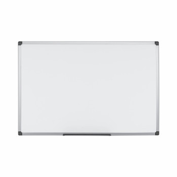 Bi-Office Maya Magnetic Melamine Whiteboard Grey Plastic Frame 900X600mm MB0707186