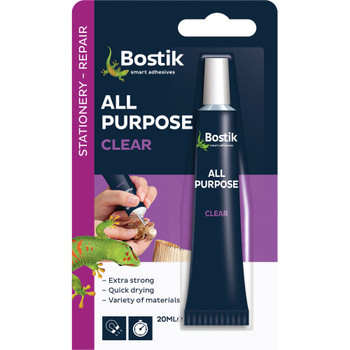 Bostik All Purpose Adhesive 20ml Clear Pack of 6 30813296 BK00529